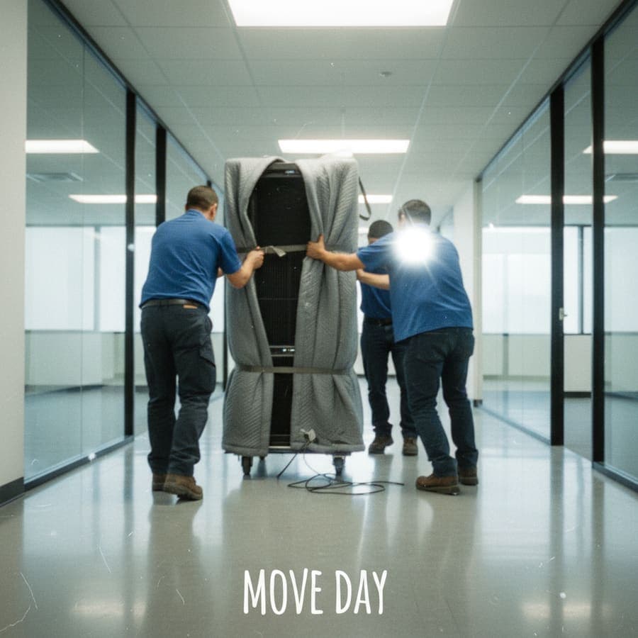 Novaclair crew performing Phase 1 rough clean with HEPA vacuums